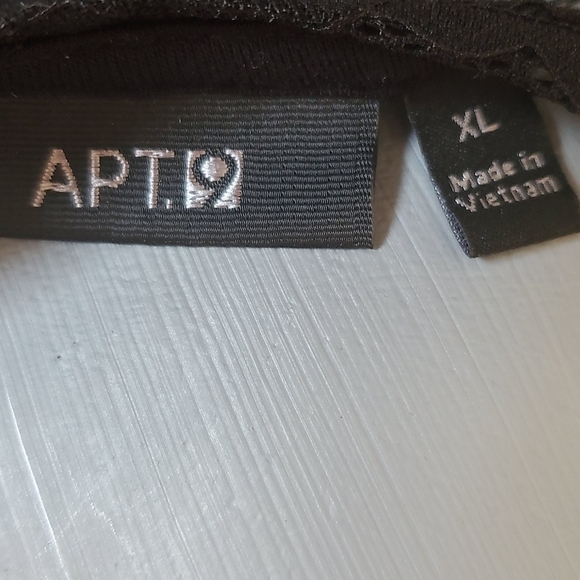 APT. 9 Black and Lace Blouse XL - Picture 3 of 3